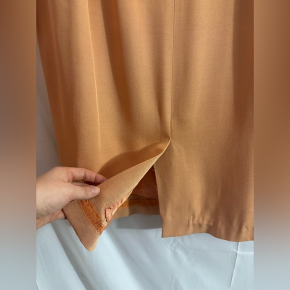 VTG Solini New York Peach Western Beaded Fringe Blazer/Skirt Set Size 10 - Picture 14 of 16